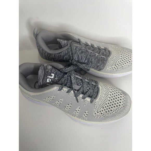 APL Techloom Pro Trainer Sneakers Pristine Heather Grey White Womens 11 42.5 New - Picture 2 of 8